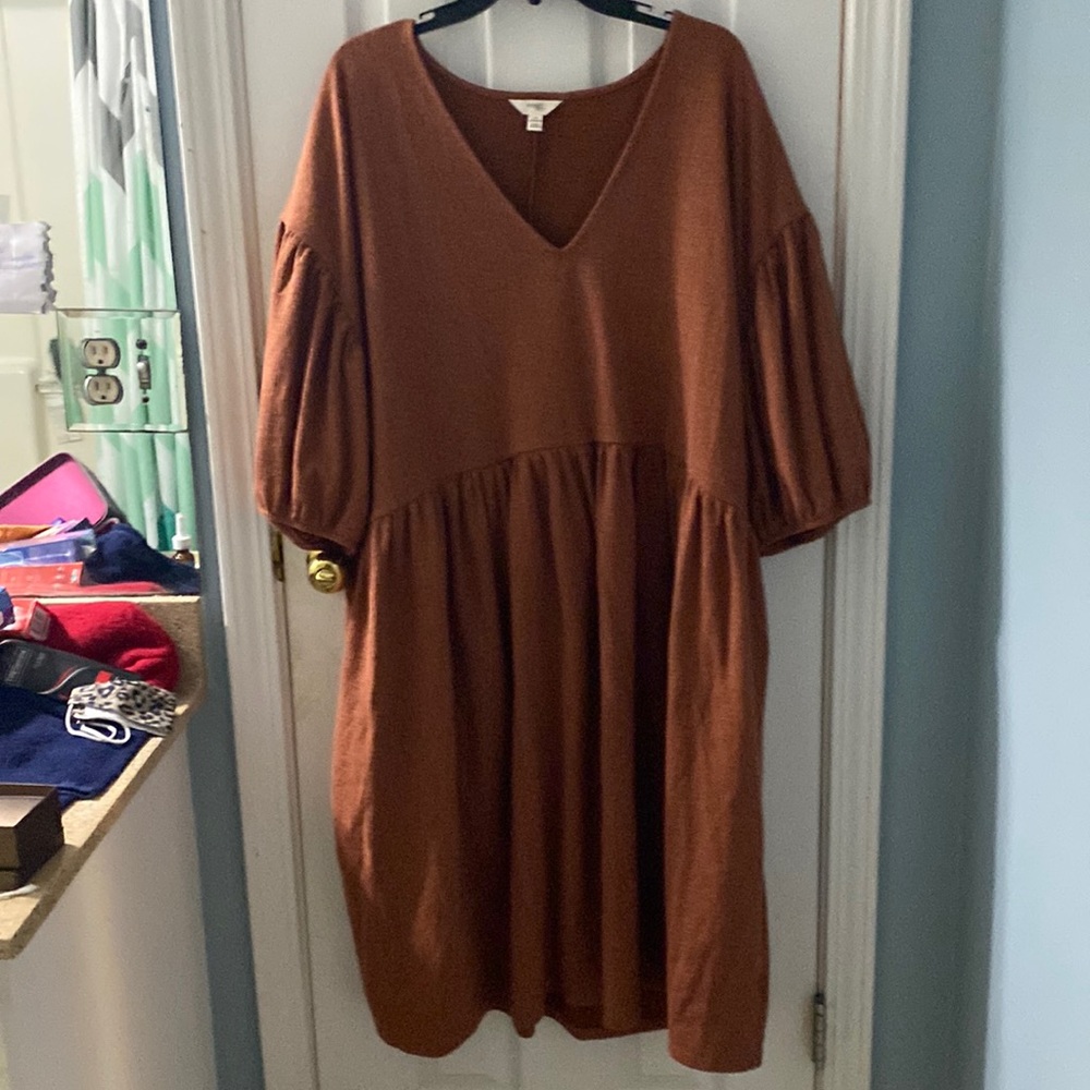 Terra & Sky - Orange Dress - 2X